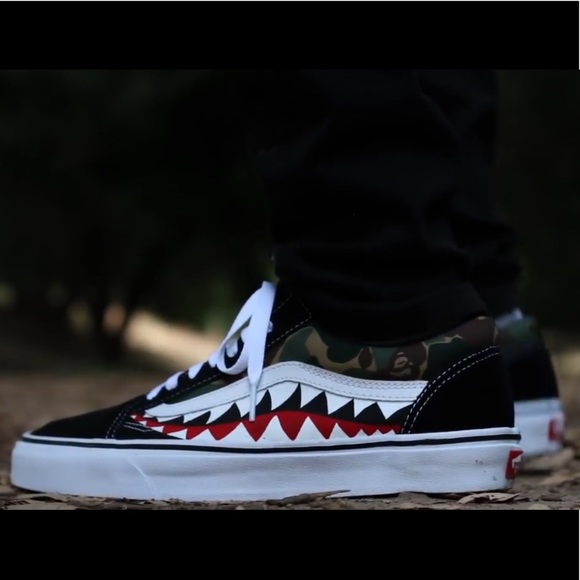 Vans Other - Bape custom vans